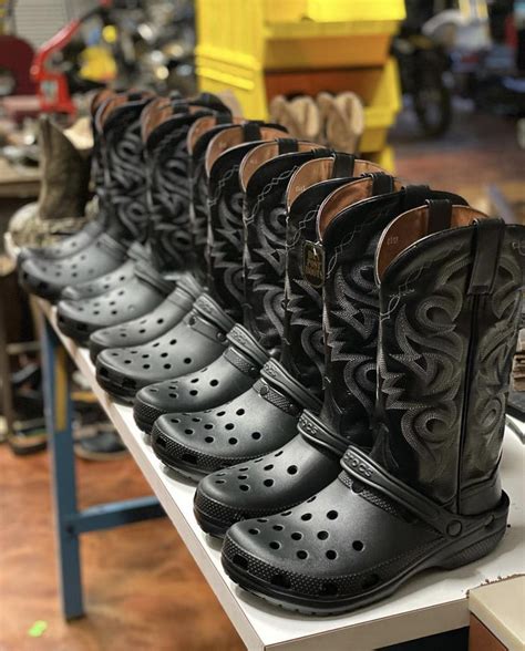 You can get your own Croc Cowboy Boots on Oct. . Croots croc boots